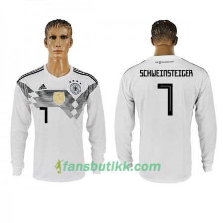 Fotball-VM 2018 Tyskland drakt Schweinsteiger 7 Hjemmetrøye Langermet